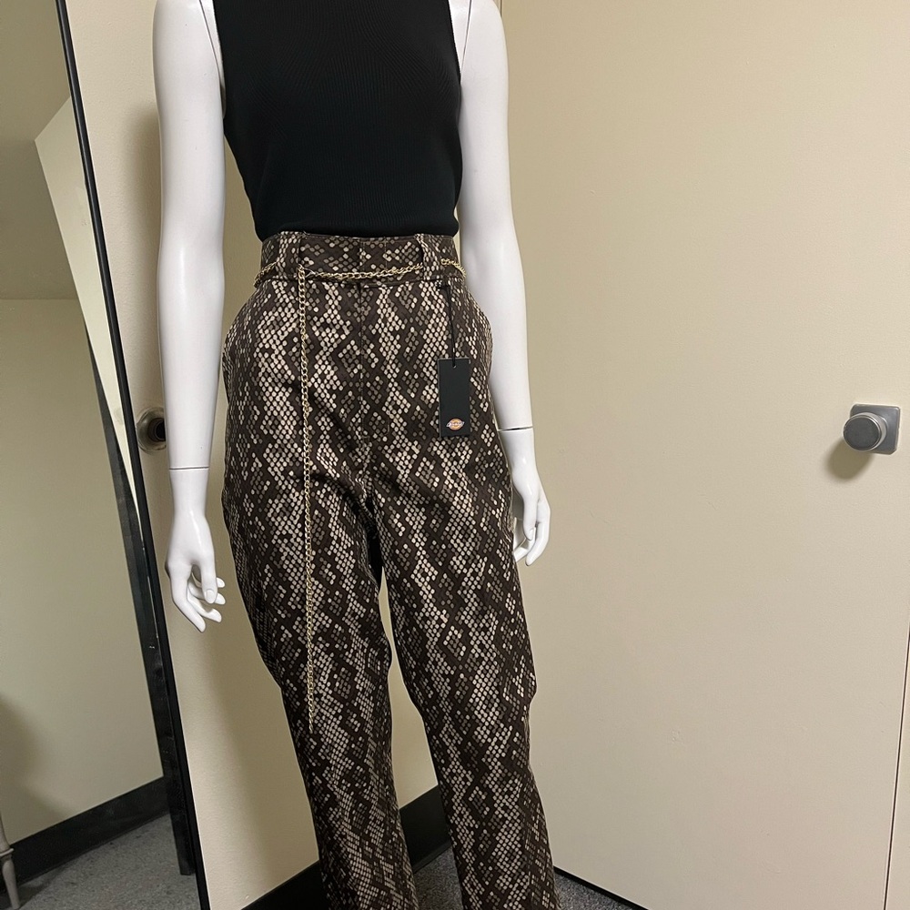 NWT Dickies - Women's Snake Print Pants - Size 10R
